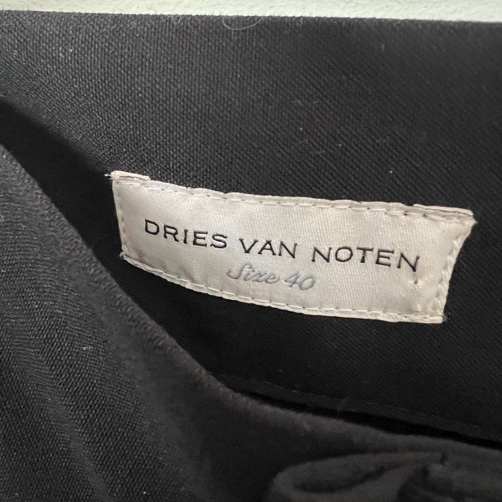 Dries Van Noten Black Podium Pants - Wide Leg Pants - Picture 4 of 5